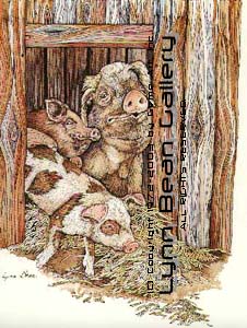 Three Pigs in Doorway, Right.