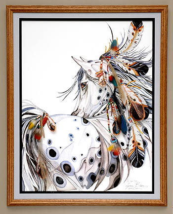 COPPER MR. PEACOCK 18x24.