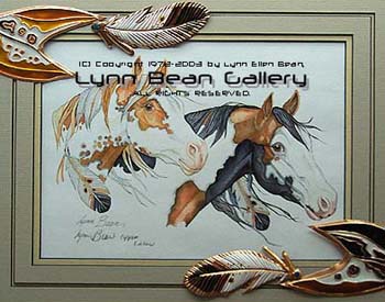 HORSES, EQUESTRIAN METALWORK REMARQUE 11x14 02.