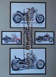 MOTORCYCLES, MODERN Remarque 18x24 01.