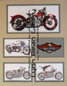 MOTORCYCLES, VINTAGE REMARQUE 14x18 01.