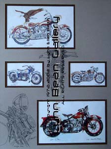MOTORCYCLES, VINTAGE Remarque 18x24 01.