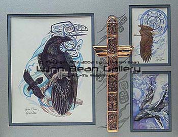 NATIVE AMERICAN, NORTHWEST METALWORK REMARQUE 18x24 01.