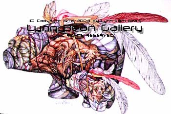 Two Grizzly Bear Fetishes.