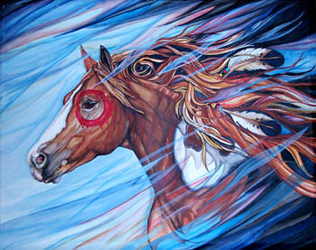 RUNNING FROM DARK TO LIGHT ORIGINAL 20x24.