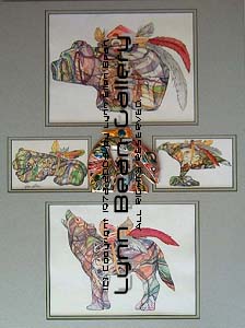 NATIVE AMERICAN, SOUTHWEST REMARQUE 18x24 02.